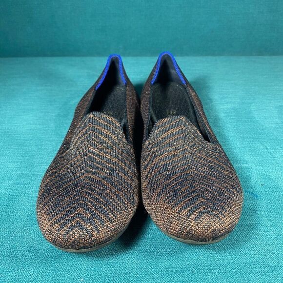 Size 7 - Women’s Rothy’s the Loafer Metallic Stripes shoes - Picture 4 of 7